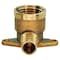 Apollo 1/2 in. Brass PEX Barb x 1/2 in. Female Pipe Thread Adapter 90-Degree Drop-Ear Elbow APXDEE12 - alternate 2